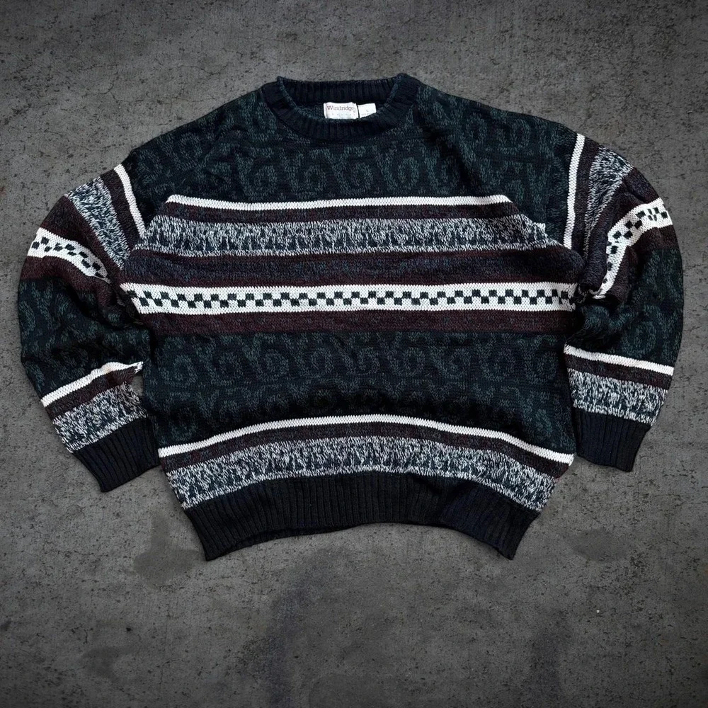 Vintage 90's Windridge by Mervyns Pullover Knit Sweater Size Large Fall Cozy